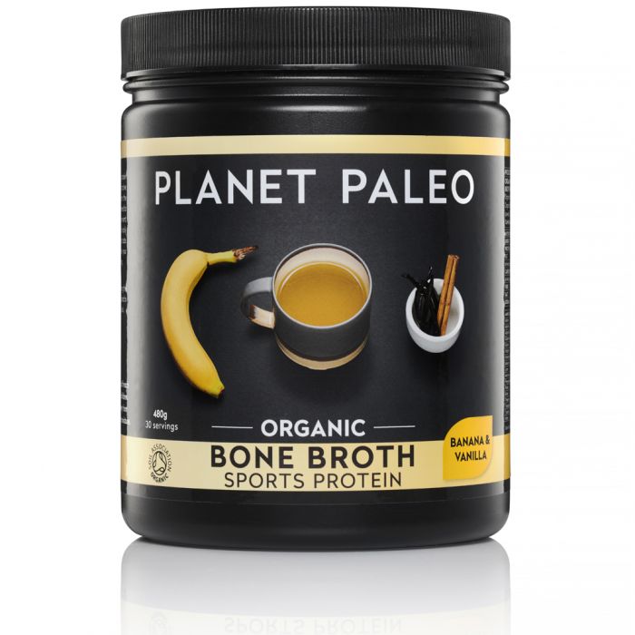 Bone Broth Sport Protein Vanilla & Banana Bio 480gr